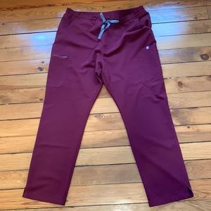 Figs scrub pants- maroon XL
